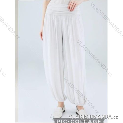 Kalhoty aladinky harémky dlouhé dámské (M/L ONE SIZE) ITALSKÁ MÓDA IMD24133
