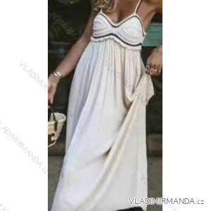 Šaty dlhé letné na ramienka dámske (S/M ONE SIZE) TALIANSKA MÓDA IMPMD248115w