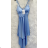 Šaty dlhé elegantné na ramienka dámske (S/M ONE SIZE) TALIANSKA MÓDA IMPMD247821