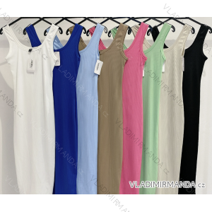 Šaty dlhé letné na ramienka dámske (S/M ONE SIZE) TALIANSKA MÓDA IMPMD245131f