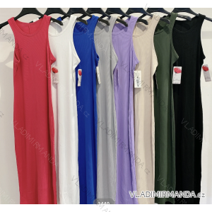 Šaty dlhé letné na ramienka dámske (S/M ONE SIZE) TALIANSKA MÓDA IMPMD243440