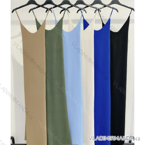 Šaty dlhé letné na ramienka dámske (S/M ONE SIZE) TALIANSKA MÓDA IMPMD2416546