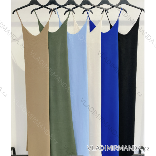 Šaty dlhé letné na ramienka dámske (S/M ONE SIZE) TALIANSKA MÓDA IMPMD2416546