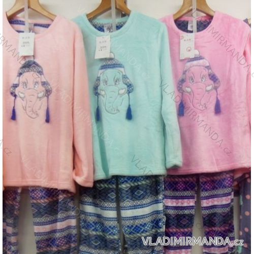 Pyžamo dlhé teplé dámske (s-2xl) Benter 61430
