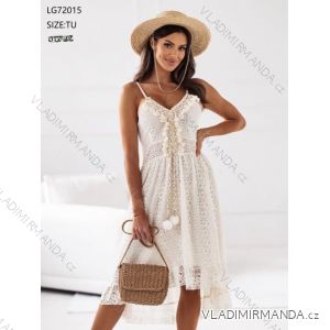 Šaty letné krajkové na ramienka dámske (S/M/L ONE SIZE) TALIANSKA MÓDA IMWBS24471