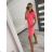 Šaty klasik neón krátky rukáv dámske (S/M ONE SIZE) TALIANSKA MÓDA IMM24M148727