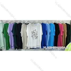Tunika krátky rukáv dámska nadrozmer (54/56/58 ONE SIZE) TALIANSKA MÓDA IMWQ24242