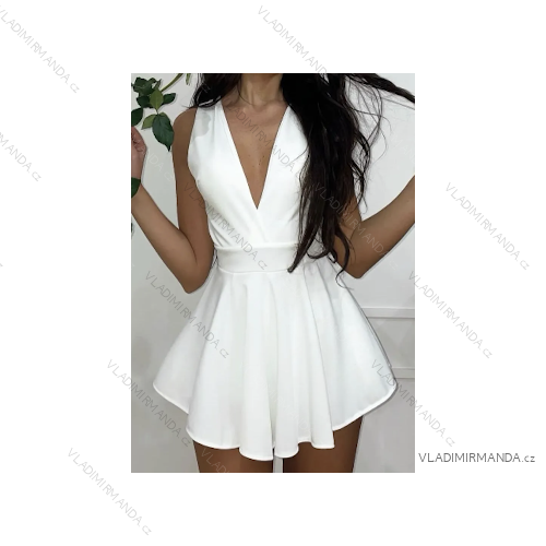 Šaty elegantné bez rukávov dámske (S/M ONE SIZE) TALIANSKA MÓDA IMPMD245876W