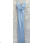 Šaty dlhé elegantné letné na ramienka dámske (S/M ONE SIZE) TALIANSKA MÓDA IMPMD245554W