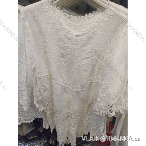 Tunika Šaty krajkové letné plážové cez plavky 3/4 rukáv dámske (S/M/L onesize) TALIANSKÁ MÓDA IMB24112