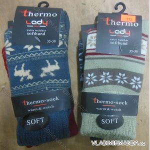 Ponožky teplé thermo extra mäkký lem dámske (35-42) Virgin HD-913
