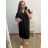 Šaty maxi dlouhé oversize krátký rukáv dámské nadrozměr (4XL/5XL ONE SIZE) ITALSKÁ MÓDA IMD22139