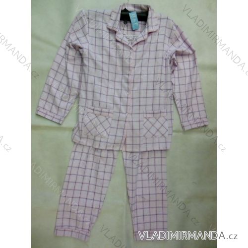 Pyžamo dlhé flanelové dámske nadrozmerné (m-3XL) C-LEMON BH6500
