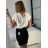 Tunika krátky rukáv dámska (S/M ONE SIZE) TALIANSKA MODA IM724005/DUR -   biela -   S / M