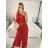 Overal dlhý elegantné skladaný bez rukávov dámske (S/M ONE SIZE) TALIANSKA MÓDA IMPGM2323232