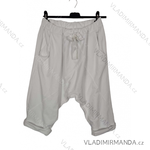 Kraťasy tepláky krátke baggy dámske (S / M / L ONE SIZE) TALIANSKÁ MÓDA IMC24250/DU -   biela -   M / L