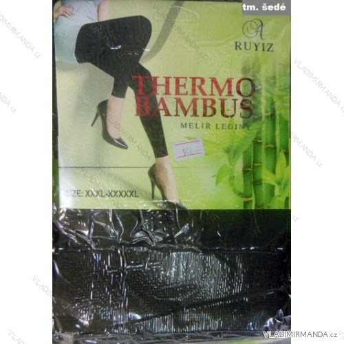 Legíny thermo teplé bambusové dámske (l-5XL / sivé) RUYIZ VA-926
