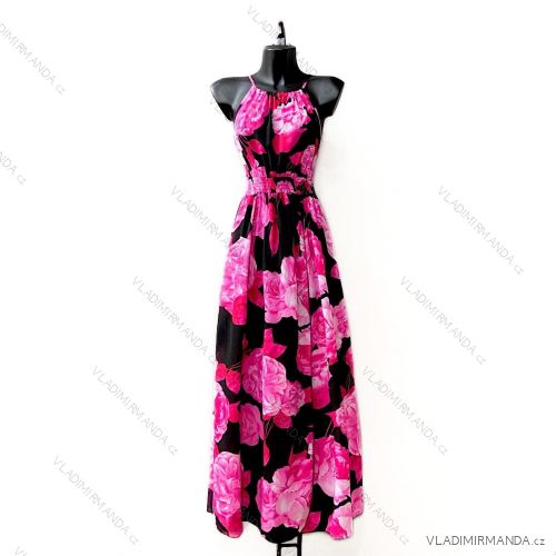 Šaty dlhé elegantné bez rukávov dámske (S/M ONE SIZE) TALIANSKA MÓDA IMPES24CARINA12