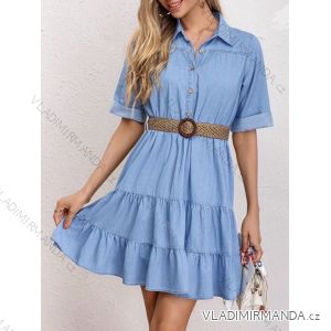 Šaty košeľové krátky rukáv dámske (S/M/L onesize ) TALIANSKA MODA IMHMS24270