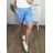 Kraťasy šortky dámske nadrozmer (2XL/3XL/4XL ONE SIZE) TALIANSKA MÓDA IMWQ24114/DR 3XL / 4XL tmavo ružová