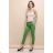 Nohavice letné elegantné s opaskom dámske (S/M/L/XL) TALIANSKA MÓDA IMPES242156 ružová svetlá L/XL
