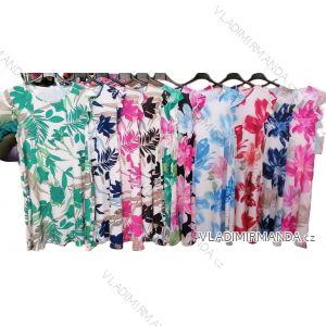 Šaty letné elegantné icecool bez rukávov dámske (S/M ONE SIZE) TALIANSKA MÓDA IMM24M780A