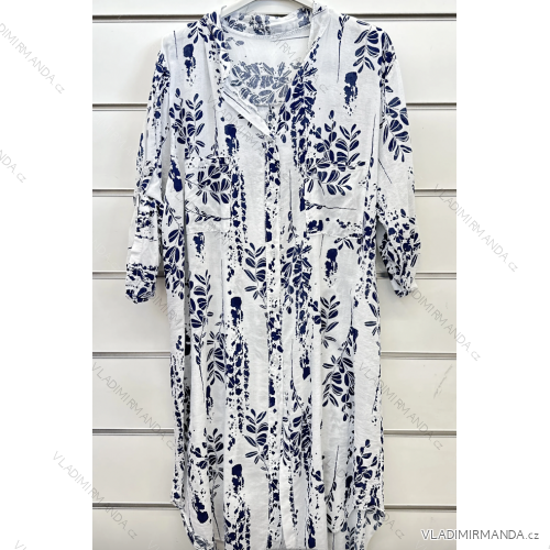 Tunika oversize krátky rukáv dámska (S/M ONE SIZE) TALIANSKA MÓDA IMPSH240055h