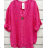 Tunika oversize 3/4 dlhý rukáv dámska (S/M ONE SIZE) TALIANSKA MÓDA IMPSH24084a