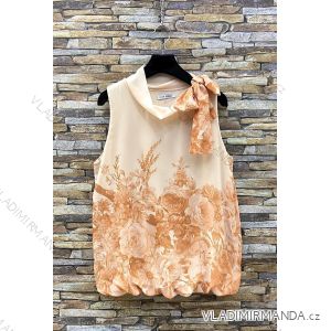 Blúzka elegantná bez rukávu dámska (38/40 ONE SIZE) TALIANSKA MÓDA IMPES2422108-3