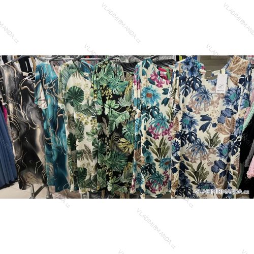 Šaty oversize letný krátky rukáv icecool dámske (S/M/L ONE SIZE) TALIANSKA MÓDA IMM24M6742