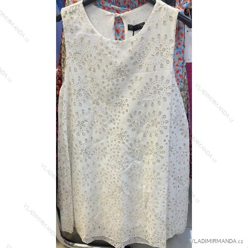 šaty krajkové boho madeira bez rukávu dámske (S/M ONE SIZE) TALIANSKA MóDA IMM24M9679