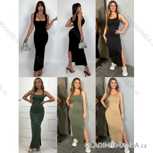 Šaty letné bez rukávu dámske (S/M ONE SIZE) TALIANSKA MÓDA IMM24M27220