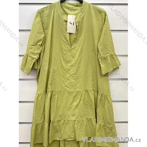 Šaty letné krátky rukáv dámske (42-44-46 ONE SIZE) TALIANSKA MÓDA IMPSH245586