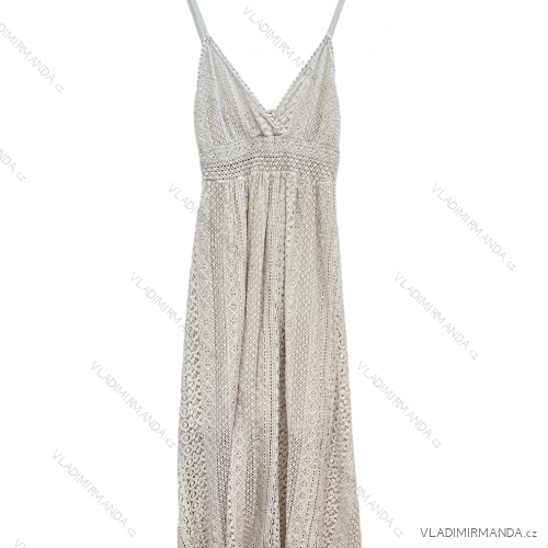 Šaty letné na ramienka dámske (S/M ONE SIZE) TALIANSKA MÓDA IMPSH2422755