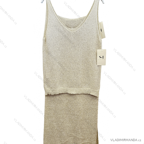 Súprava pletená letný top a sukňa dámska (S/M ONE SIZE) TALIANSKA MÓDA IMPSH2411178