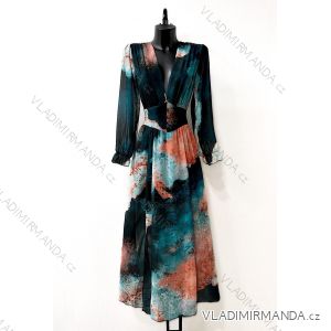 Šaty dlhé letný dlhý rukáv dámske (S/M ONE SIZE) TALIANSKA MÓDA IMPES24JULIETTA2