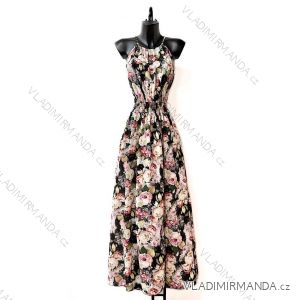 Šaty dlhé elegantné bez rukávov dámske (S/M ONE SIZE) TALIANSKA MÓDA IMPES24CARINA6