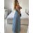 Šaty dlhé elegantné spoločenské bez rukávov dámske (S/M ONE SIZE) TALIANSKA MÓDA IMPSH24L662 ružová staroružová S/M