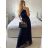 Šaty dlhé elegantné spoločenské bez rukávov dámske (S/M ONE SIZE) TALIANSKA MÓDA IMPSH223623/DUR S/M vínová