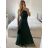 Šaty dlhé elegantné spoločenské bez rukávov dámske (S/M ONE SIZE) TALIANSKA MÓDA IMPSH223623/DUR S/M vínová