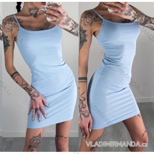 Šaty letné na ramienka dámske (S/M ONE SIZE) TALIANSKA MÓDA IMPMD2321547L
