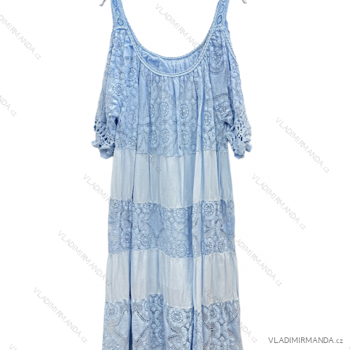 Šaty letné krátky rukáv dámske (42-44-46 ONE SIZE) TALIANSKA MÓDA IMPSH241633