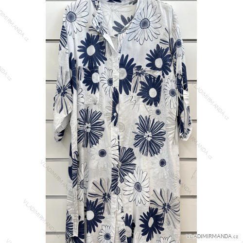 Šaty letné krátky rukáv dámske (42-44-46 ONE SIZE) TALIANSKA MÓDA IMPSH24055l