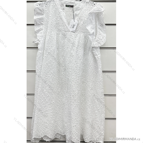 Šaty letné krajkové krátky rukáv dámske (42-44-46 ONE SIZE) TALIANSKA MÓDA IMPSH2488387