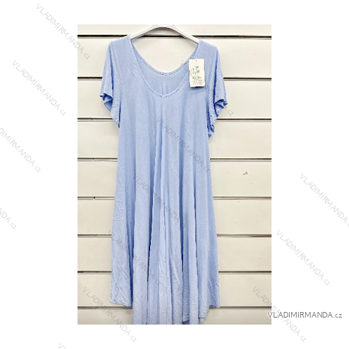 Šaty letné krátky rukáv dámske (42-44-46 ONE SIZE) TALIANSKA MÓDA IMPSH246008a