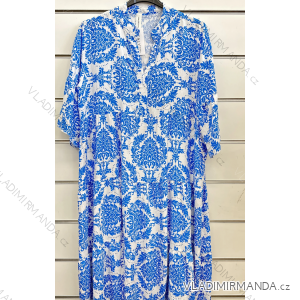 Šaty letné 3/4 dlhý rukáv dámske (42/44/46 ONE SIZE) TALIANSKA MÓDA IMPSH24433b