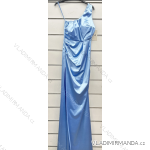 Šaty dlhé spoločenské elegantné bez rukávov dámske (S/M ONE SIZE) TALIANSKA MÓDA IMPSH246529