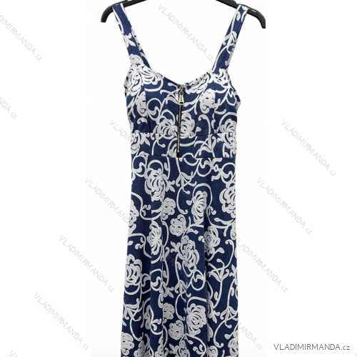 Šaty letné na ramienka dámske (S/M ONE SIZE) TALIANSKA MÓDA IMPSH241210