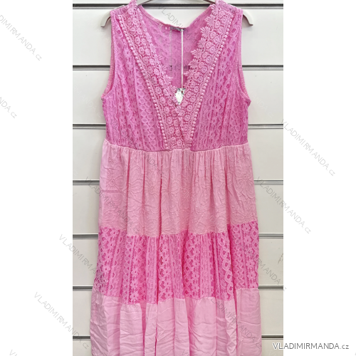Šaty letné bez rukávu dámske (42-44-46 ONE SIZE) TALIANSKA MÓDA IMPSH249487