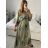 Šaty letné indické krátky rukáv dámske (S/M/L ONE SIZE) INDICKÁ MÓDA IMM24MAVIVA